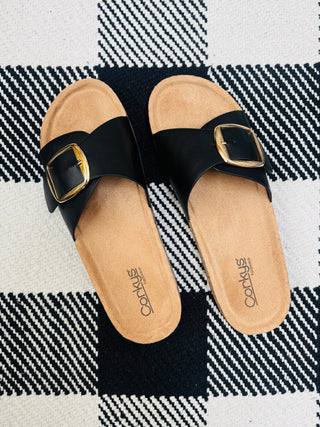 Black Road Trip Sandal