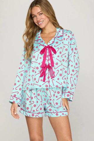 Peppermint Kisses Pajama Set