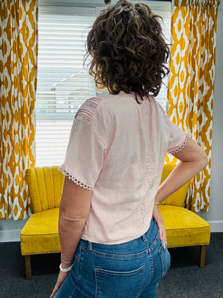Pink Mimosa Top