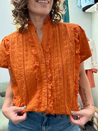 Burnt Orange Lilly Top