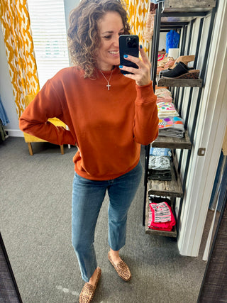 Longhorn Love Mockneck