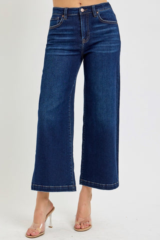 Dark Wide Leg Jeans