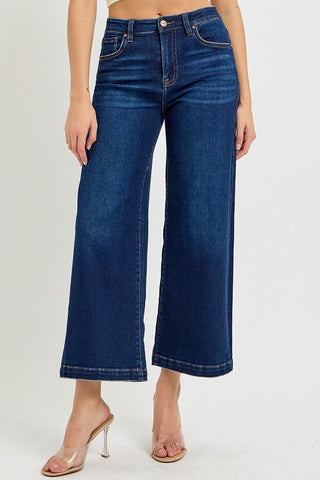 Dark Wide Leg Jeans