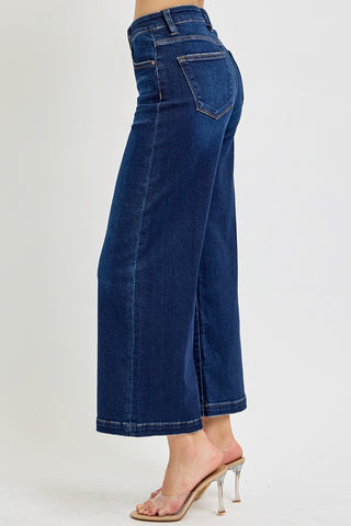 Dark Wide Leg Jeans