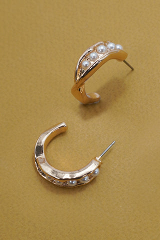 Pearl Hoop Earrings