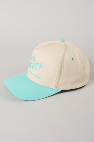 Stay Golden Mint Hat