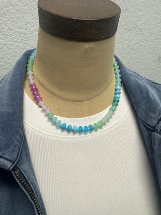 Peacock Beaded Necklace