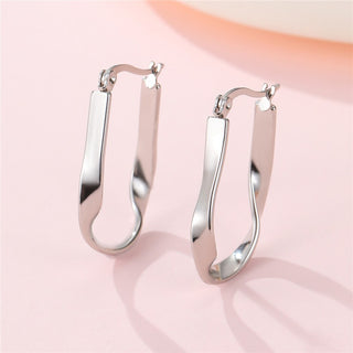 Silver Hoop Earrings