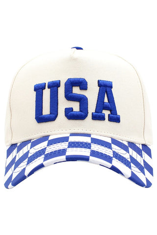 USA Checkered Hat