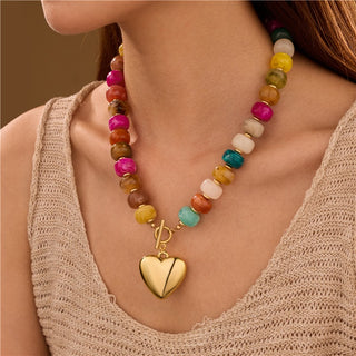 Heart Beaded Necklace