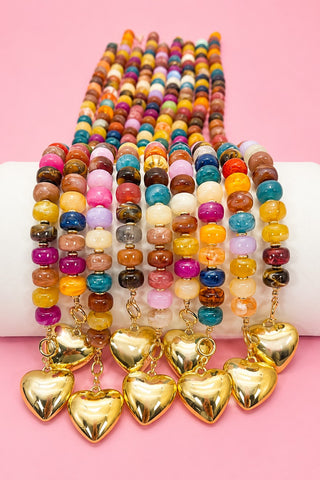 Heart Beaded Necklace
