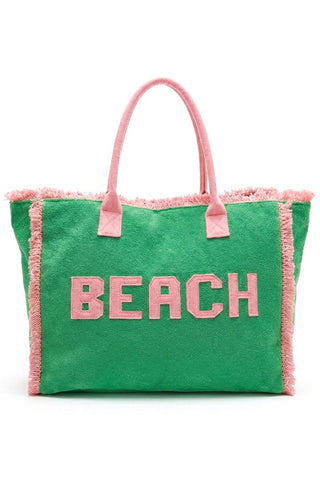 Cabana Green Beach Tote