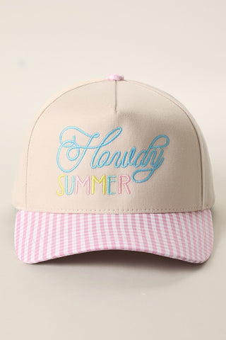Howdy Summer Striped Hat