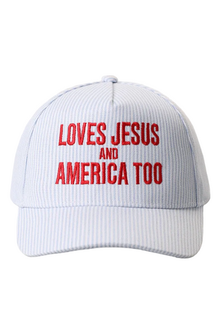 Loves Jesus and America Too Hat