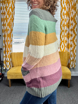 Autumn Rainbow Cardigan