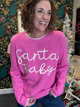Santa Baby Pink Sweater