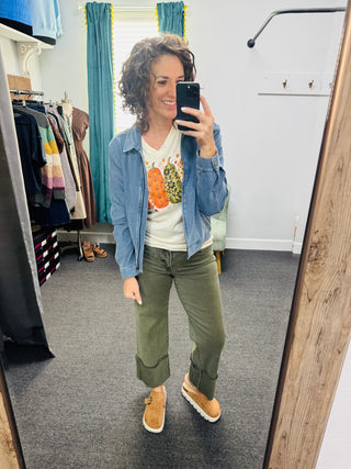 Olive Edge Jeans