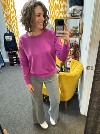 Magenta Malibu Pullover