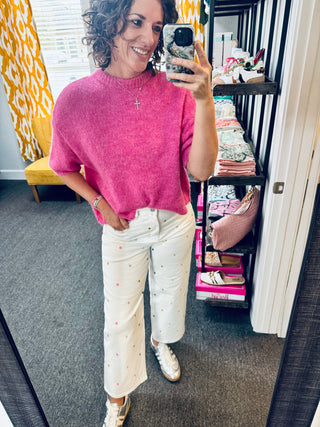 Fluffy Flamingo Sweater