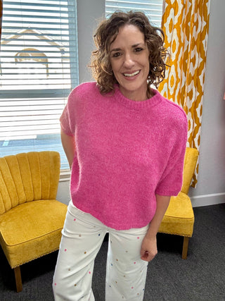 Fluffy Flamingo Sweater