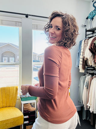 Copper Lauren Top