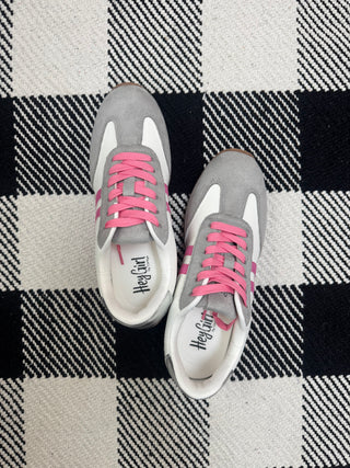 Pink/Grey Kickoff Sneakers