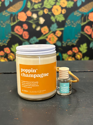 Poppin Champagne Candle