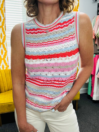 Dale Stripe Sweater Tank