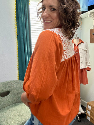 Burnt Orange Jane Top