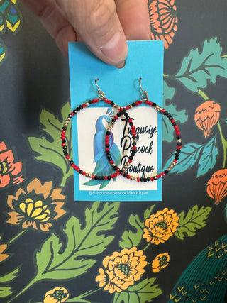 Black + Red Erin Earrings