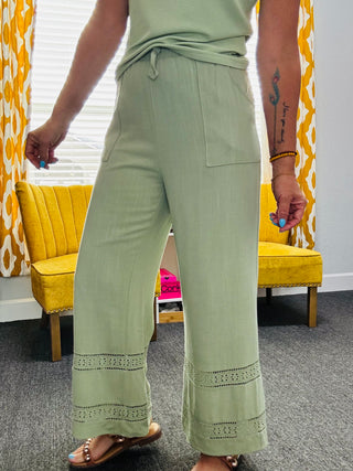 Smoke Green Pants