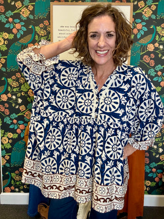 Bluewood Flowy Top