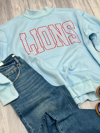 Lions Dot Mockneck