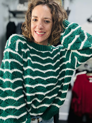 Pine Stripe Sweater