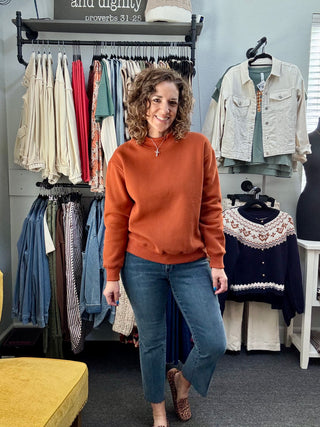 Longhorn Love Mockneck