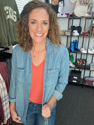 Denim Blast Top
