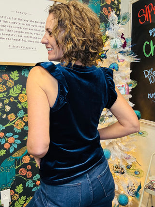Blue Velvet North Top