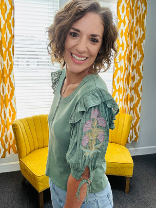 Slate Green Keely Top