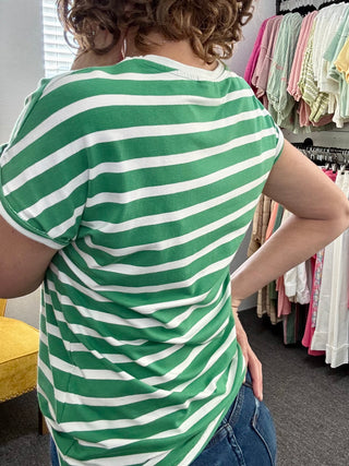 Emerald Stripe Tee
