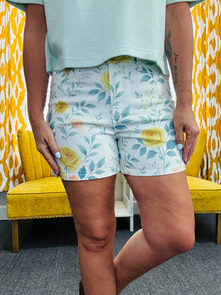 Watercolor Bloom Shorts