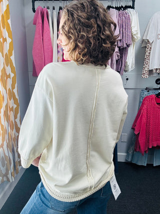 Ecru Everyday Pullover