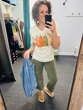 Olive Edge Jeans