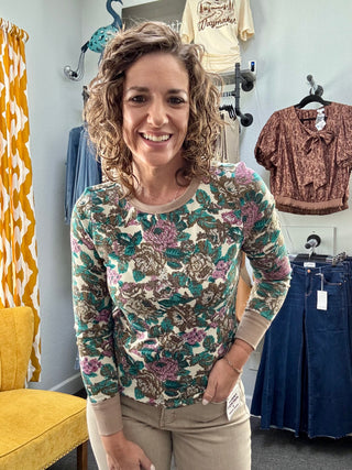 Khaki  Bloom Top