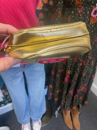XOXO Gold Zipper Bag