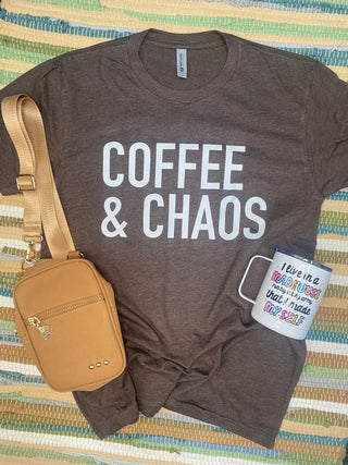 Coffee & Chaos Espresso Tee