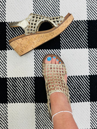Gold Carley Wedge