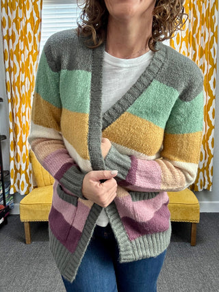 Autumn Rainbow Cardigan