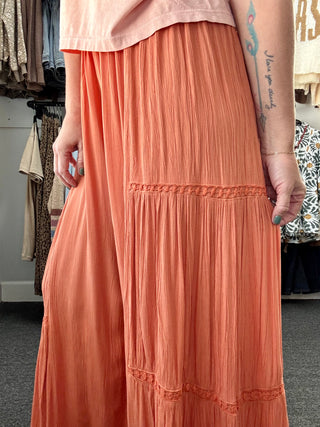 Orange Flowy Pants