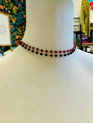 Black Bead Necklace