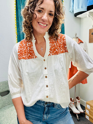Burnt Orange Jane Top